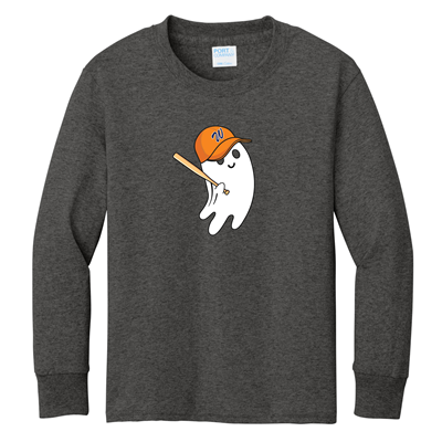 Youth Wahoos Ghost Long Sleeve Tshirt 