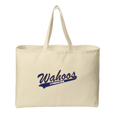 Wahoos Natural Canvas Tote