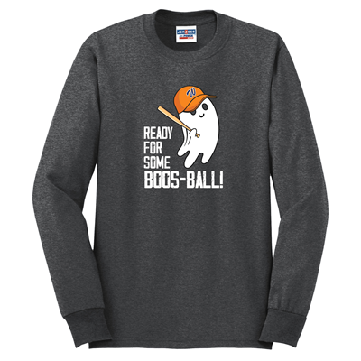Adult Wahoos Boos-ball Long Sleeve Tshirt