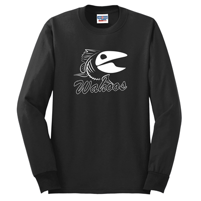 Adult Skelly Fish Long Sleeve Tshirt