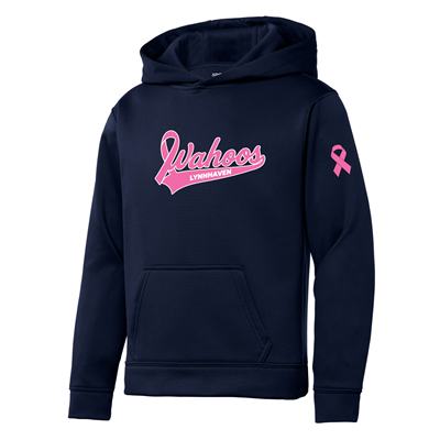 Wahoos Youth Breast Cancer Awareness Hoodie