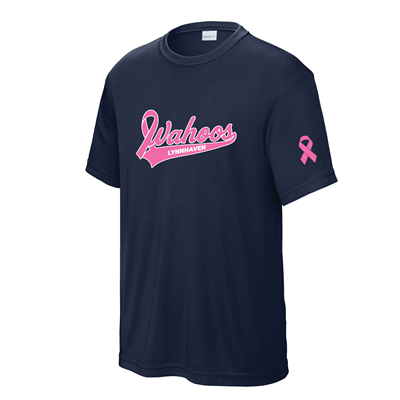Wahoos Youth Breast Cancer Awareness Tshirt
