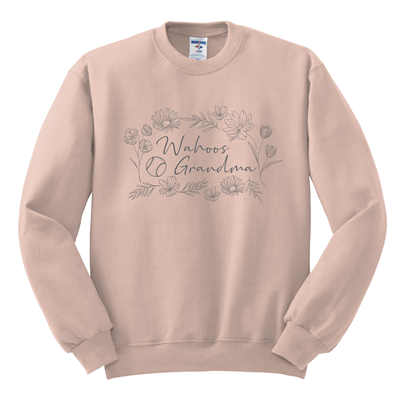 Adult Wahoos Grandma Crewneck Sweatshirt
